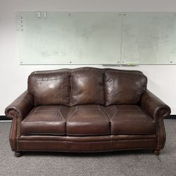 Brown Leather Couch
