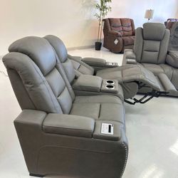 The Man Den Power Reclining Sofa, Power Reclining Loveseat, Power Recliner Color Options Extra Discount Code RSG 
🔥🔥 Mention OfferUp for this Specia
