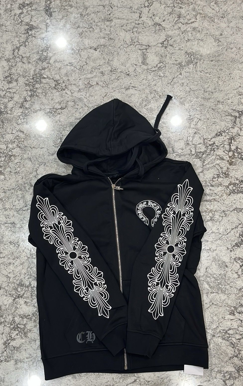 Chrome Hearts Black Zip Up 
