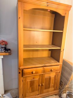 shelves with storage.
