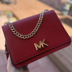 Red & Gold Michael Kors Crossbody Bag