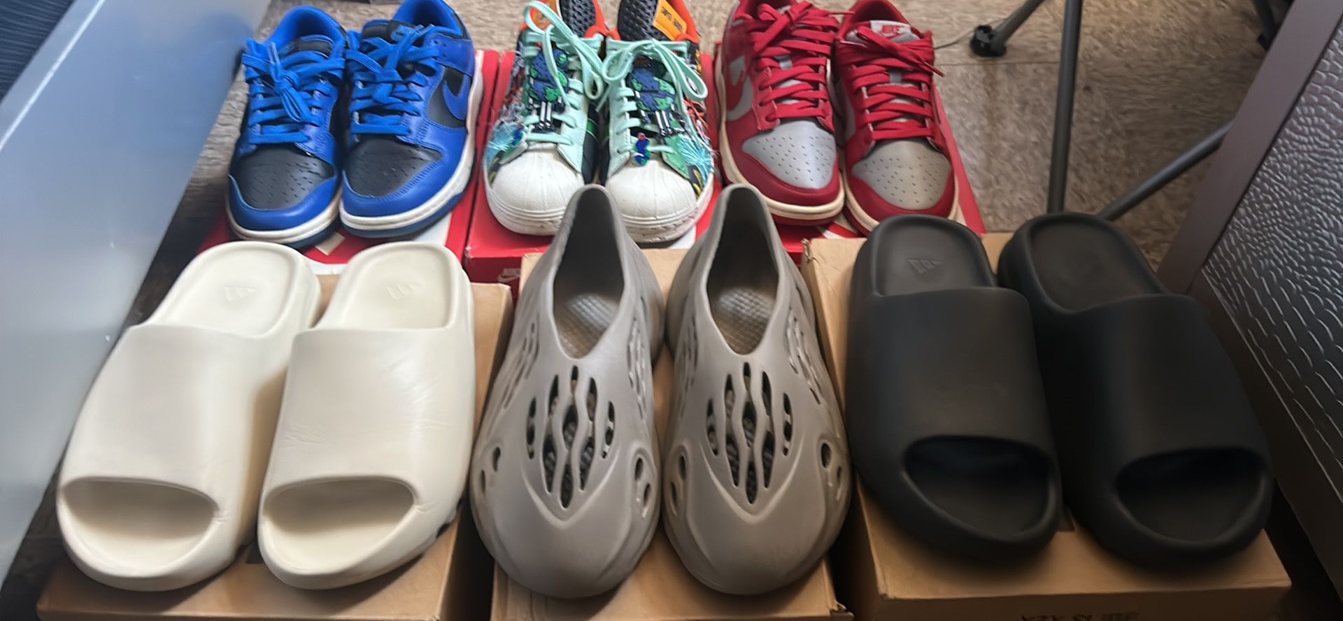 Nikes Yeezy Slides And Adidas