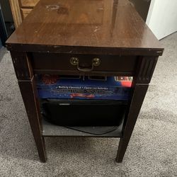 End Table With Drawer 
