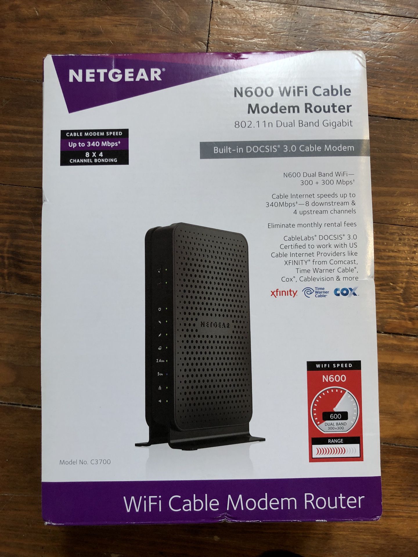 NetGear WiFi cable modem router