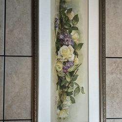 Paul De Longpre Frame Print of Roses