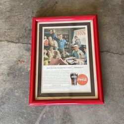 1946 Coca Cola Framed Ad