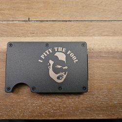 Mr. T Black Aluminum Wallet RFID Blocking 