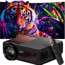 Mini Projector ,5G Wifi Bluetooth Projector,Staratlas 12000L Native 1920*1080 P Video Projector, Outdoor Projector , Home Theater Compatible with HDMI