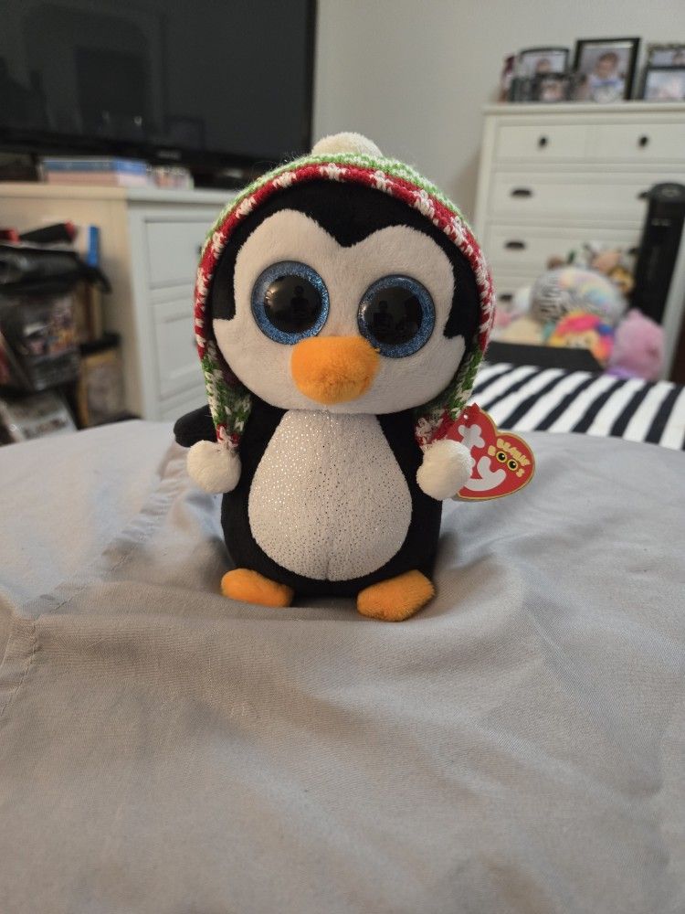 New. Ty. Beanie Boos. Penelope The Holiday Penguin.