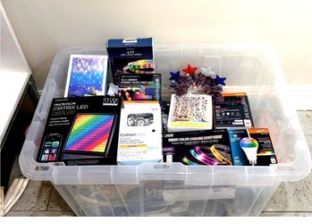 Brand New Smart LED Lighting Mega Bundle + Bin Included - $40