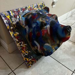 Wall Art 3D Bear