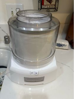 Cuisinart ice cream yogurt and sorbet maker