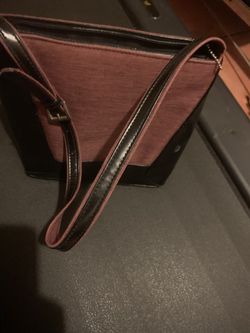 Brown and rose purse