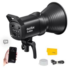 Godox SL60IIBi Bi-Color LED Video Light 75W, 2800K-6500K, CRI96+ TLCI97+, 25100Lux@1m, Bowens Mount LED Continuous Output Light w/11 FX Effects
