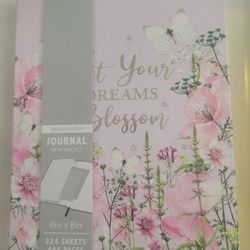 Brand New Let Your Dreams Blossom Lined Journal