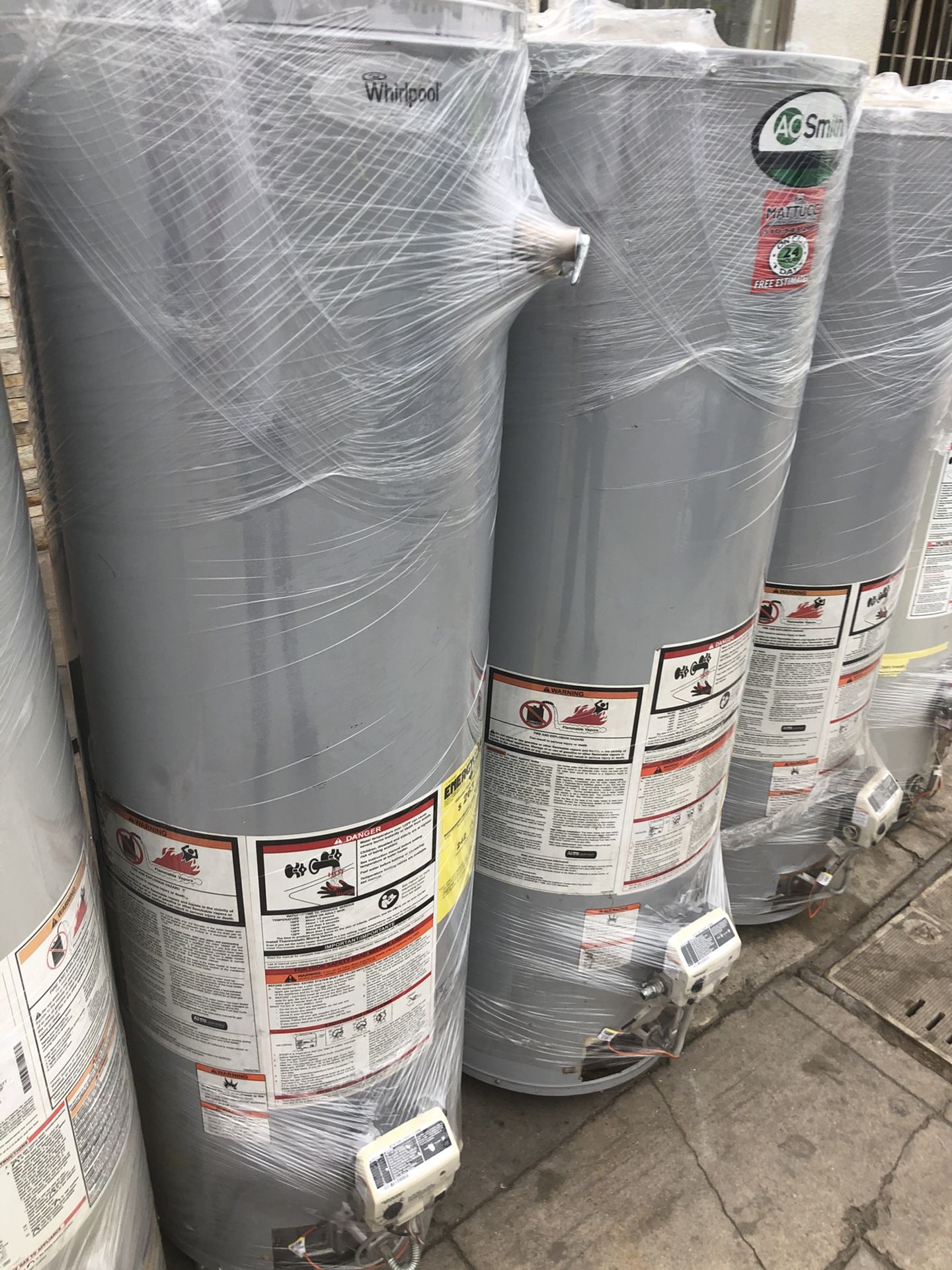 Water heaters and wall heaters sales new and used boilers sales