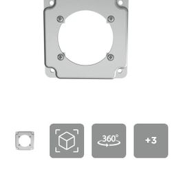 Raco 813C 0.5 in. Rise Corner Square Box Cover - 4 in.
