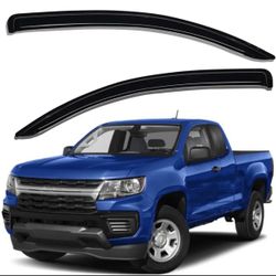 Window Visors Sun Rain Guards Vent Shade For 2015-2022 Chevy Colorado GMC Canyon