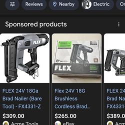 Flex 24v Brad Nailer 18g 