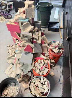 Cement block for fill concrete