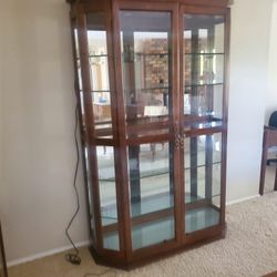 Beautiful lighted cabinet -display case