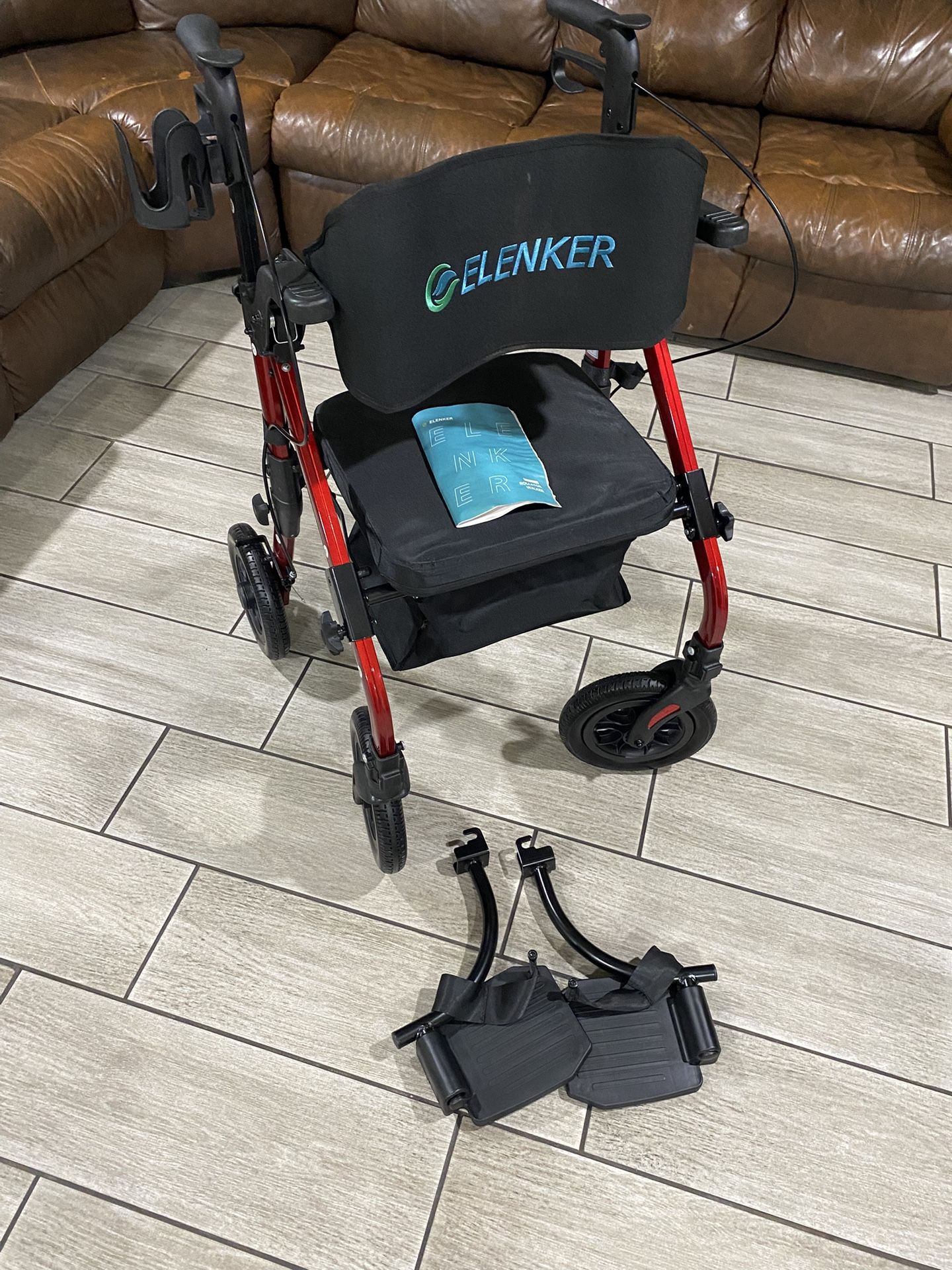 ELENKER  2  In 1 Wheelchair And Walker 