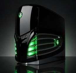 RARE Alienware Area-51 7500-R4 Vintage Gaming PC – Core 2 Duo – 8GB RAM – Green AlienFX