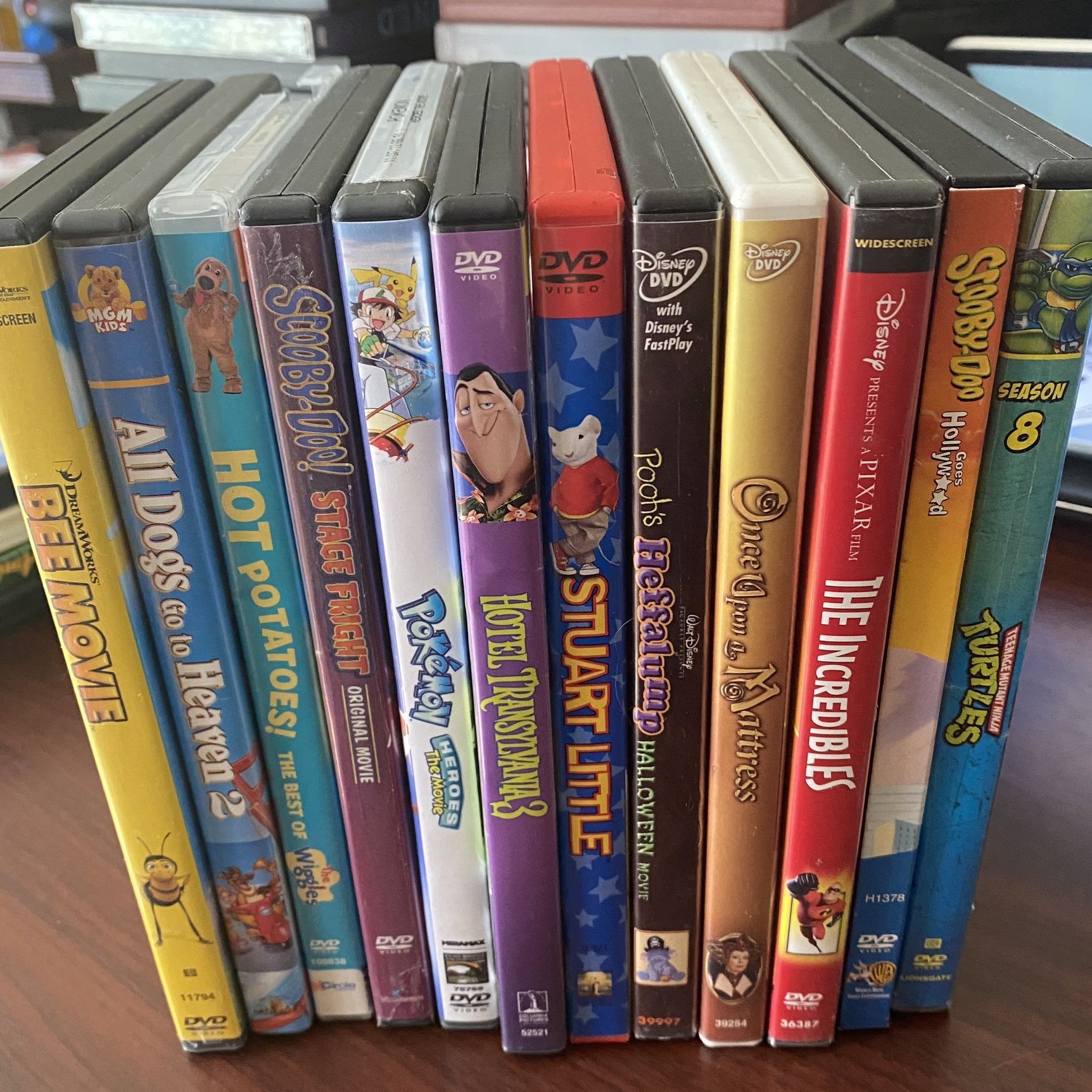 Childrens DVD's, Lot of 12 DVD Movies, Scooby Doo, Ninja Turt