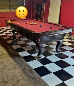 8x4 3pc slate pooltable cherrywood