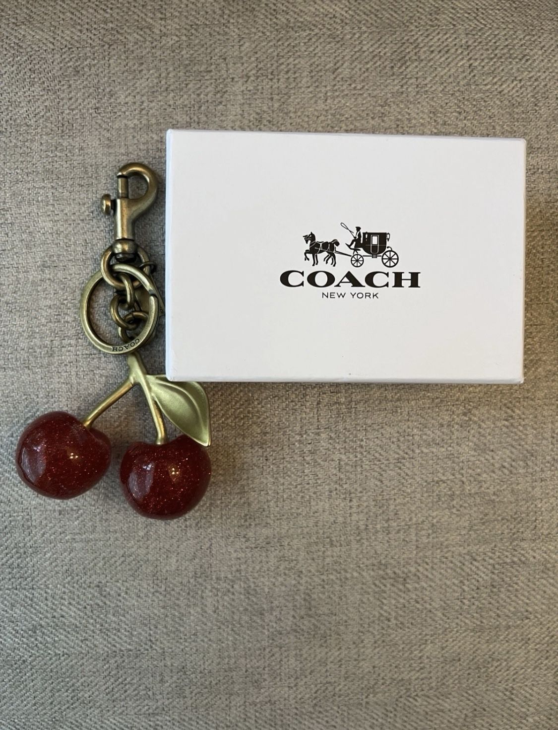 Coach Cherry bag novelty keychain/charm