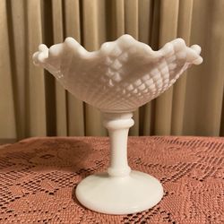 Westmoreland Hobnail Pattern Pedestal Candy Dish.  