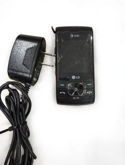 LG Shine CU720 Black AT&T Slider Phone — Working, With Charger