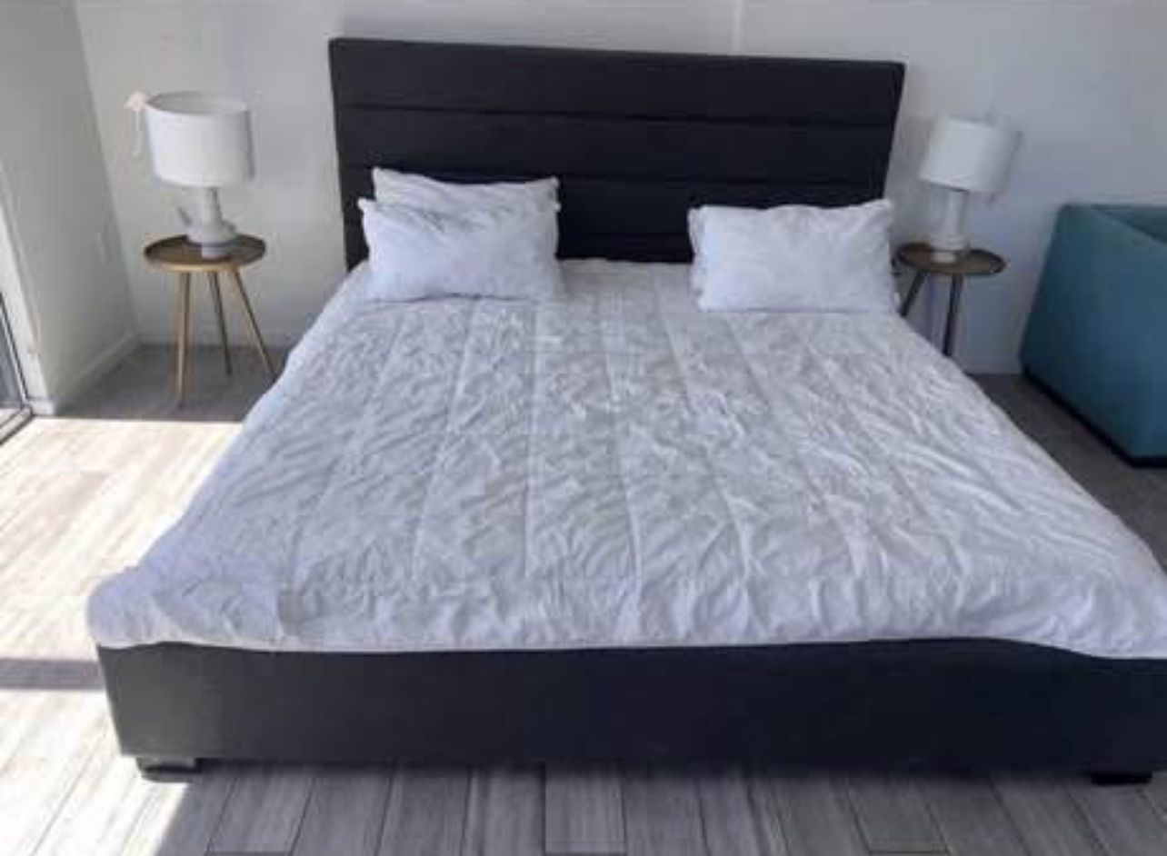 Queen size bed frame no mattress included!