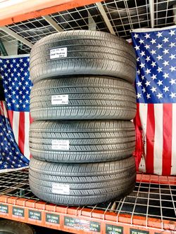 (4 Used Tires) Size: 235/55R20 102V  Goodyear Assurance MaxLife2 M+S Rated All Season Car Tire 235 55 20 Standard Touring All-Season