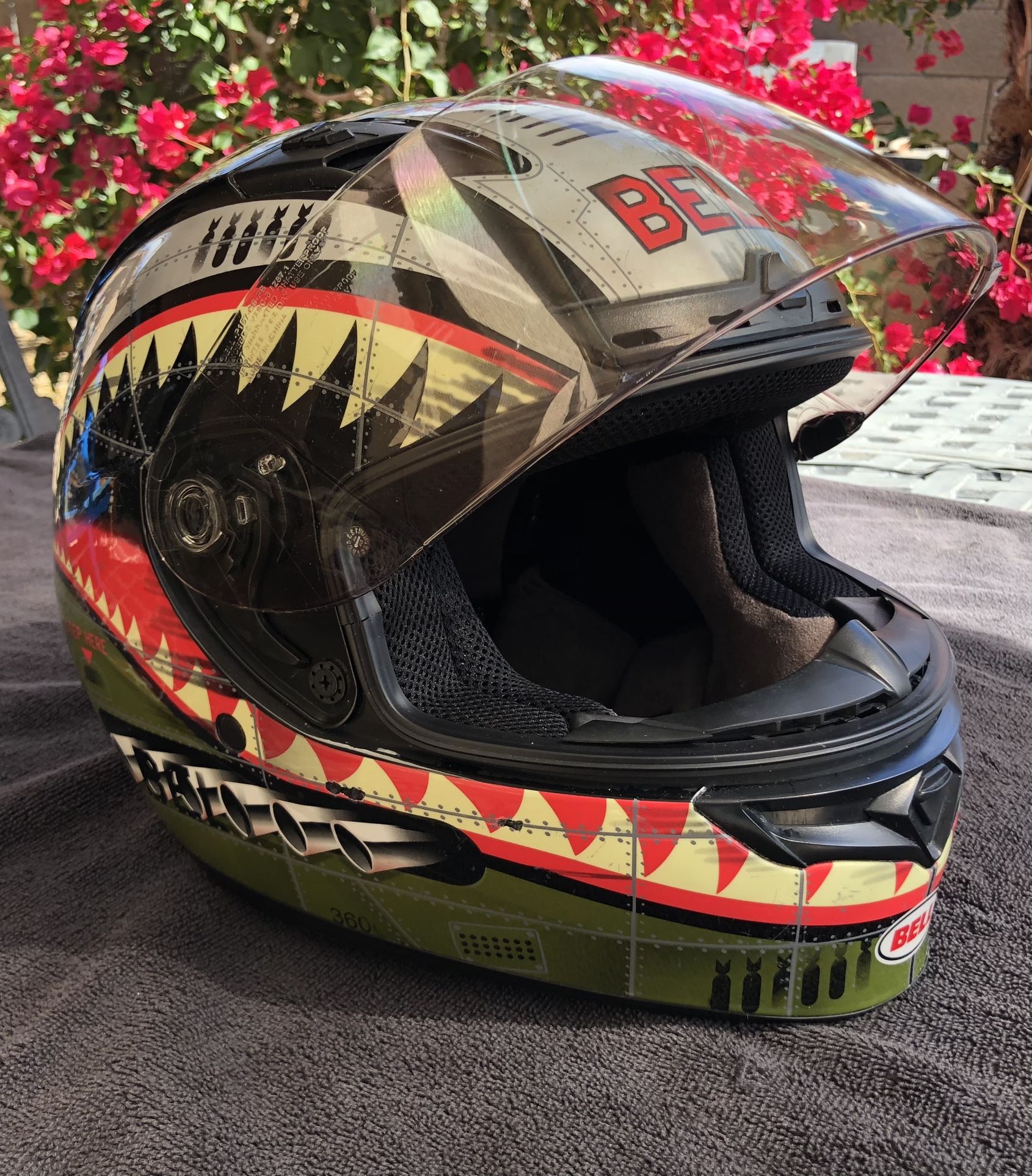 Helmet Motorcycle Full face Bell Flying Tiger (Medium)
