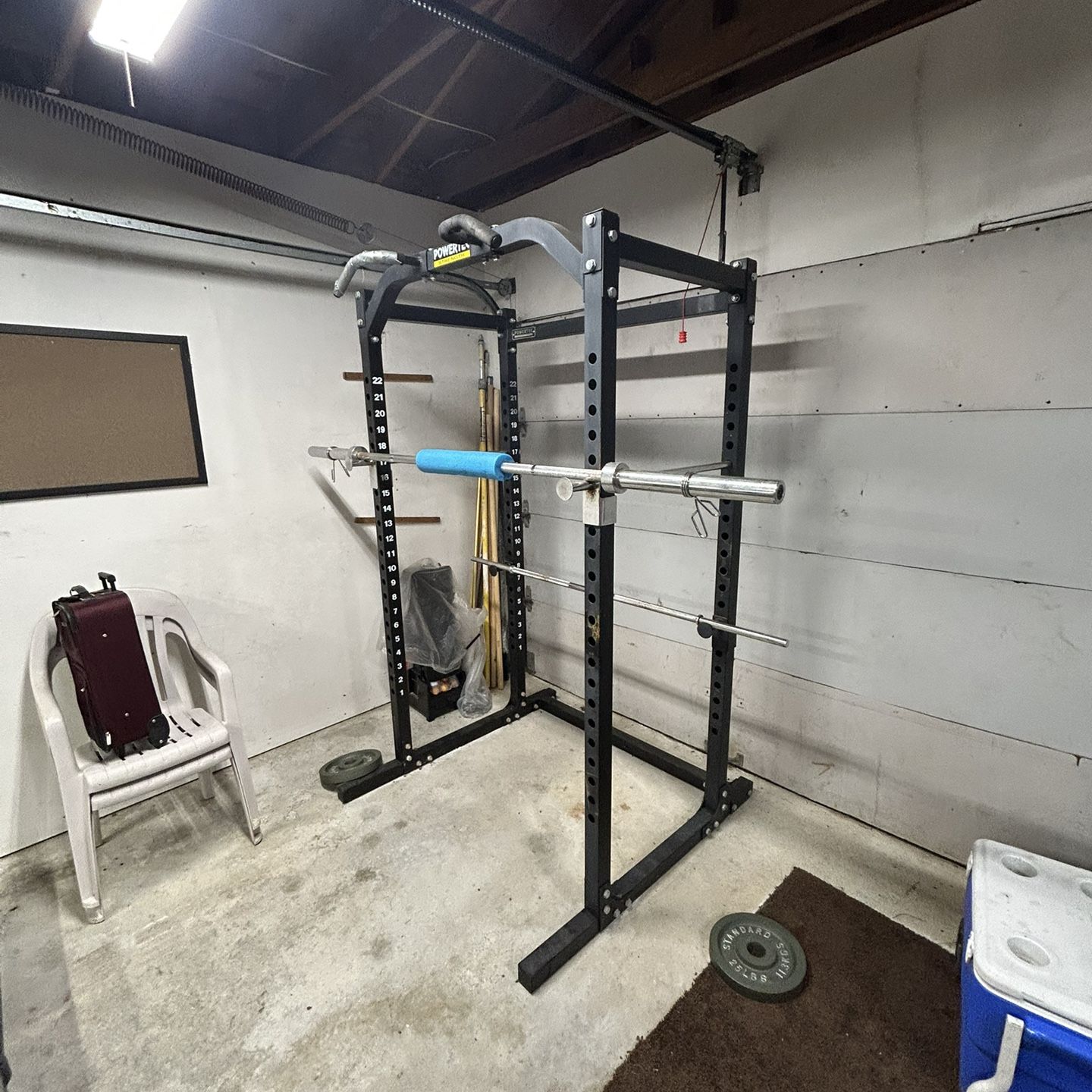 Powertech Racks PowerTech Squat Rack + Olympic Barbell – Full Home Gym Setup for Sale ...