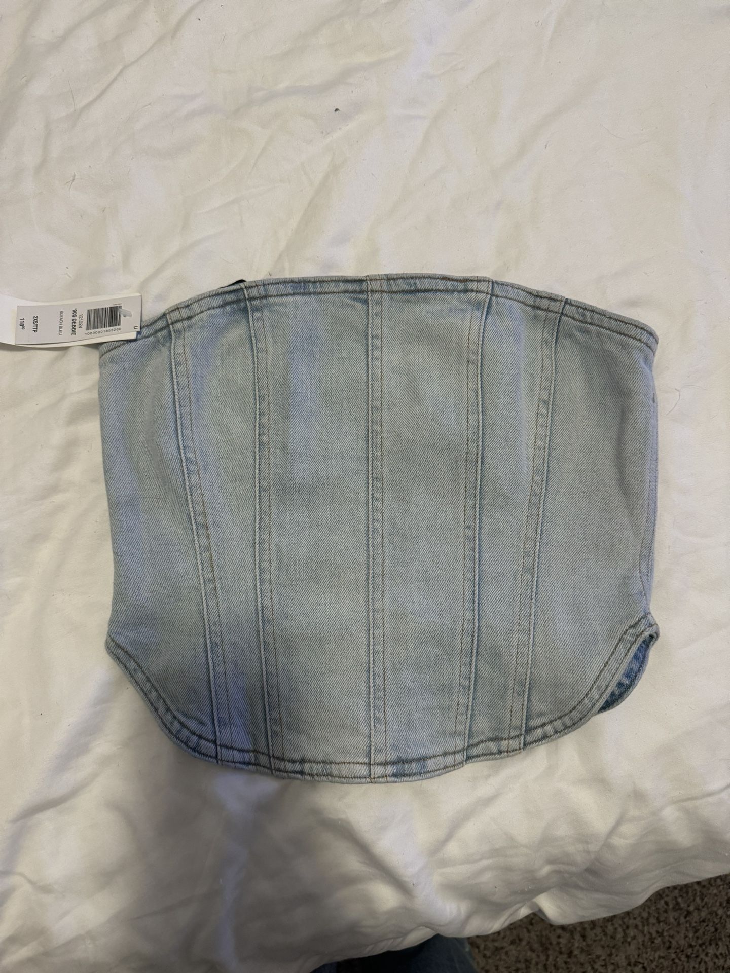 Aritzia Denim Corset Top
