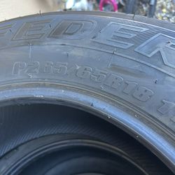 265/65/R18” 4 LLANTAS 18 BUEN ESTADO 