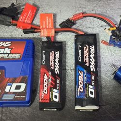 RC Traxxas Motor, Batteries, And Charger