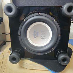 REL T/5i Downward 8 Inch Down Firing Subwoofer - Pre-owned - Piano Black
