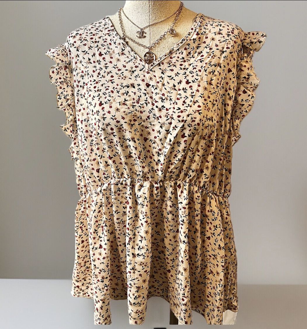 Women’s Floral Tiered Blouse
