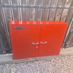  Red Metal Box To Hang On Your Wall,  In Great Used Condition