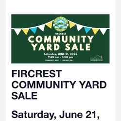 Fircrest Garage Sale Event