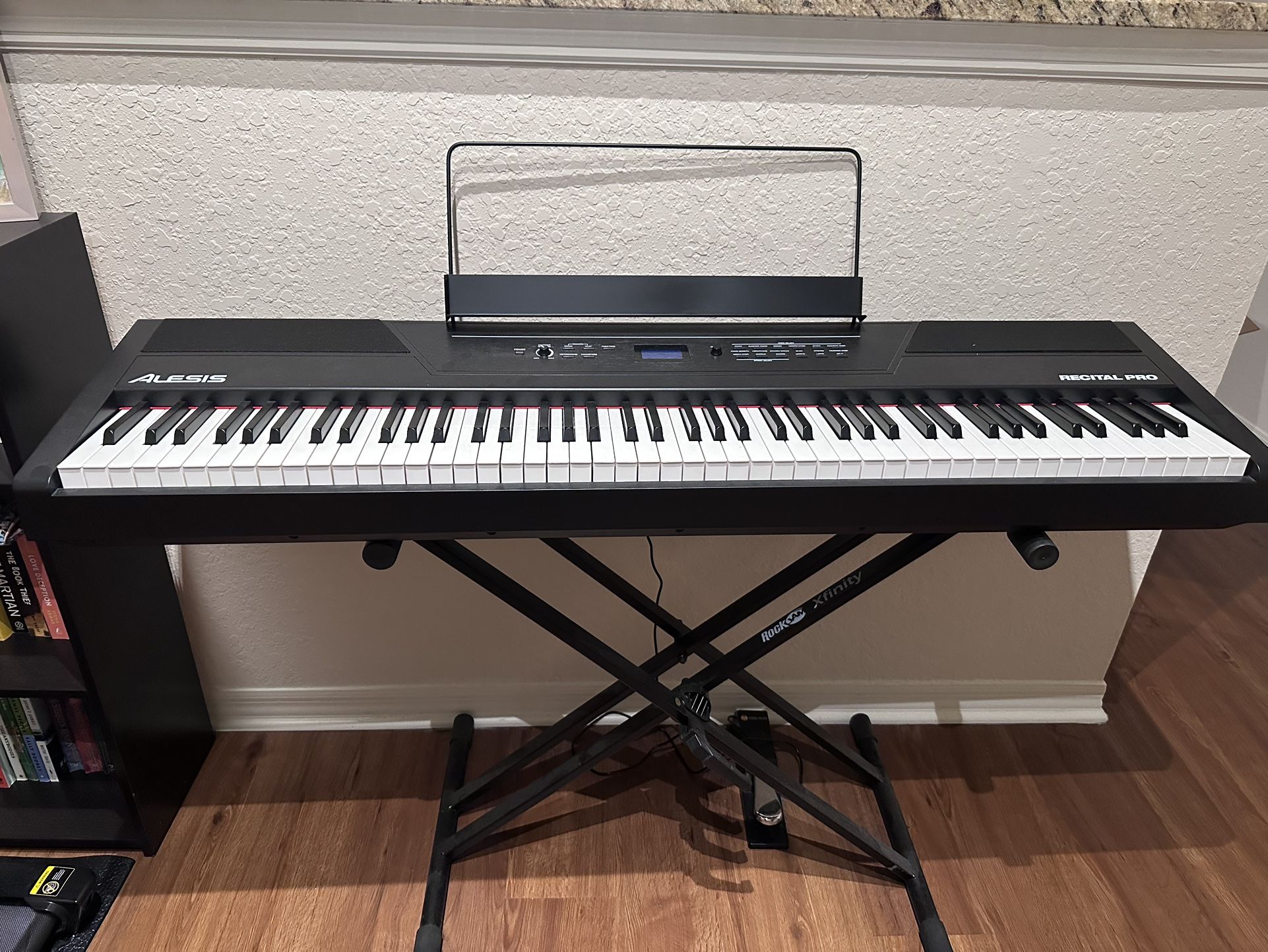 Electric Keyboard, Stand, & Peddle