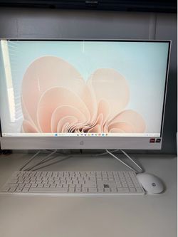 HP All-in-one Desktop Computer - White (Large Size)