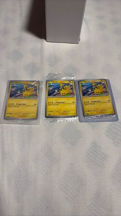 Pikachu Pokémon Trading Cards Lot of 3