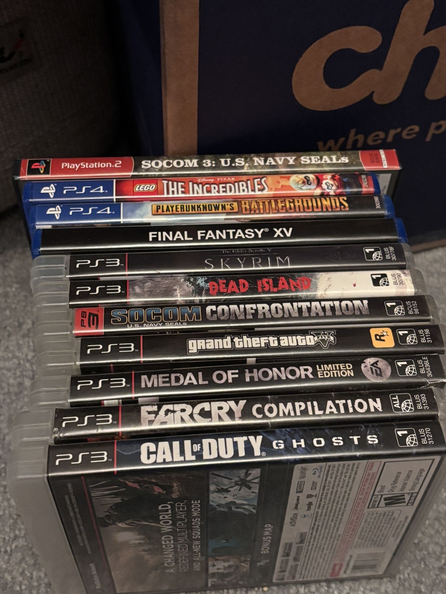 Playstation Game Lot (ps2, ps3, ps4) and PS2 slim