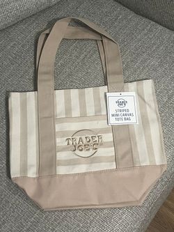 Trader Joe's Striped Mini Tote Bags