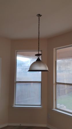 Vintage Holophane Hanging Light Glass Lamp Work In Good Condition 