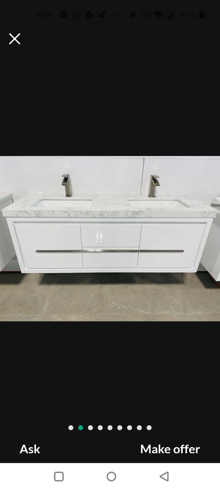 Bathroom Vanity Wall Mounted 72” for Sale in Hialeah, FL OfferUp
